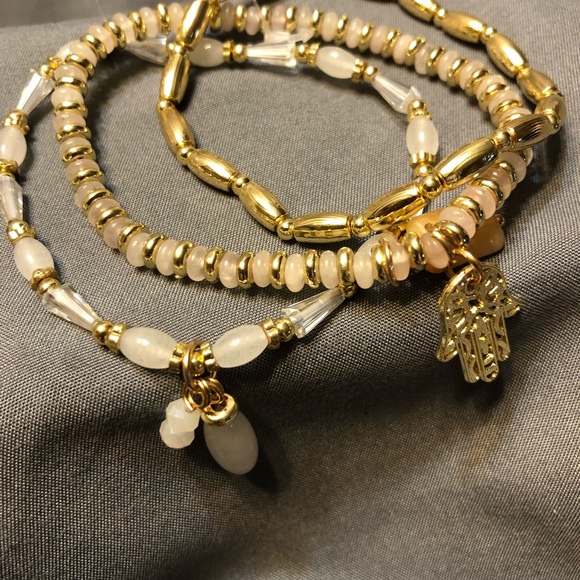 Jewelry - NEW 3 Stretch Bracelets with Charms